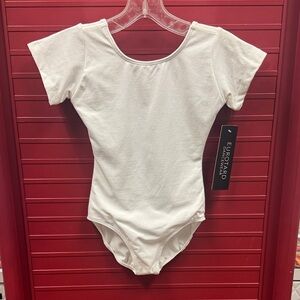 White Medium Kids leotard W